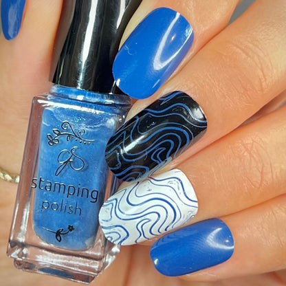 #165 Ruffle My Feathers - Nail Art tamping Color (5 Free Formula)