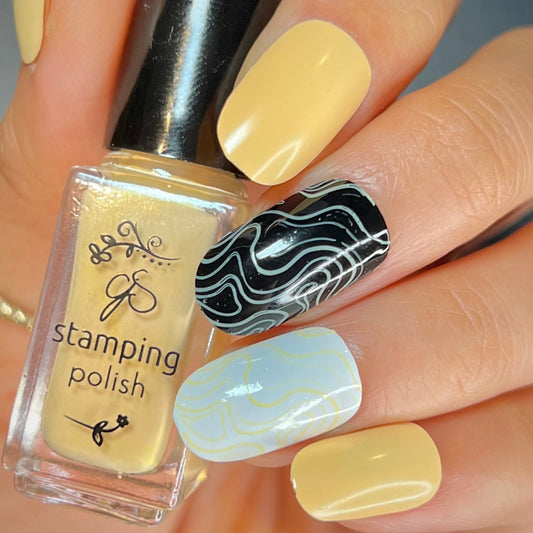#206 Buttercream - Nail Art Stamping Color (5 Free Formula)
