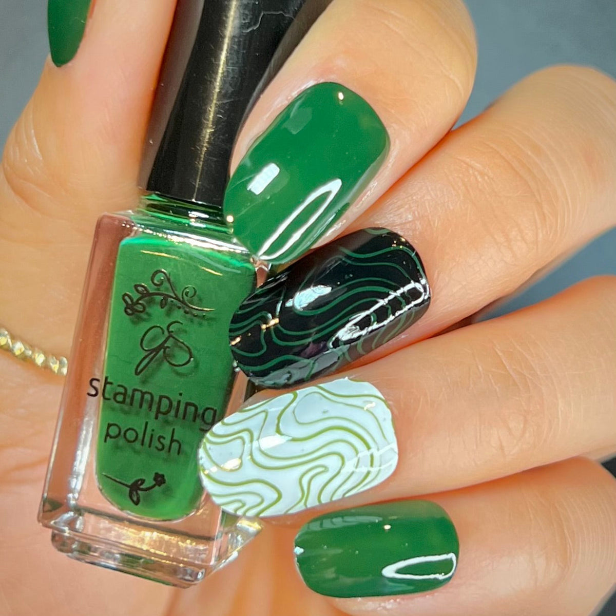 #38  Mystic Moss - Nail Art Stamping Color (5 Free Formula)