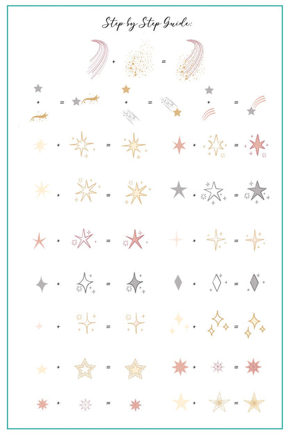 Born to Sparkle (CjS-274) Etched Nail Art Stamping Plate