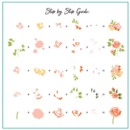 Floral Blossom - One (CjS-279) Etched Nail Art Stamping Plate