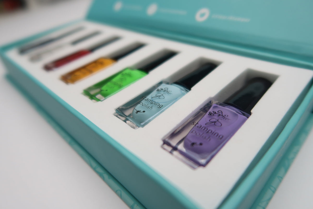 Nail Art Stamping Color Kit - Starter (7 Colors)