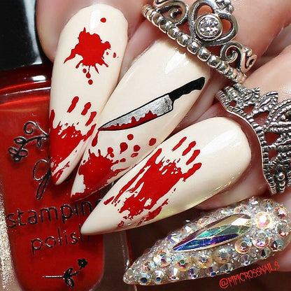 Wicked Halloween (CjSH-24) Etched Nail Art Stamping Plate