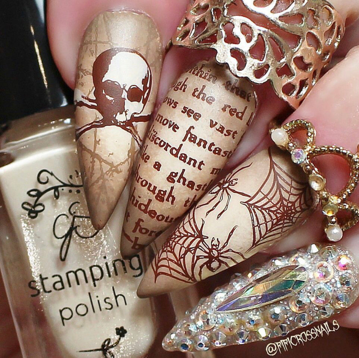 Wicked Halloween (CjSH-24) Etched Nail Art Stamping Plate