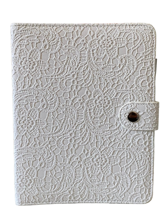 Large (6 Ring) Stamping Plate Storage Binder - Lace - Lace Haven