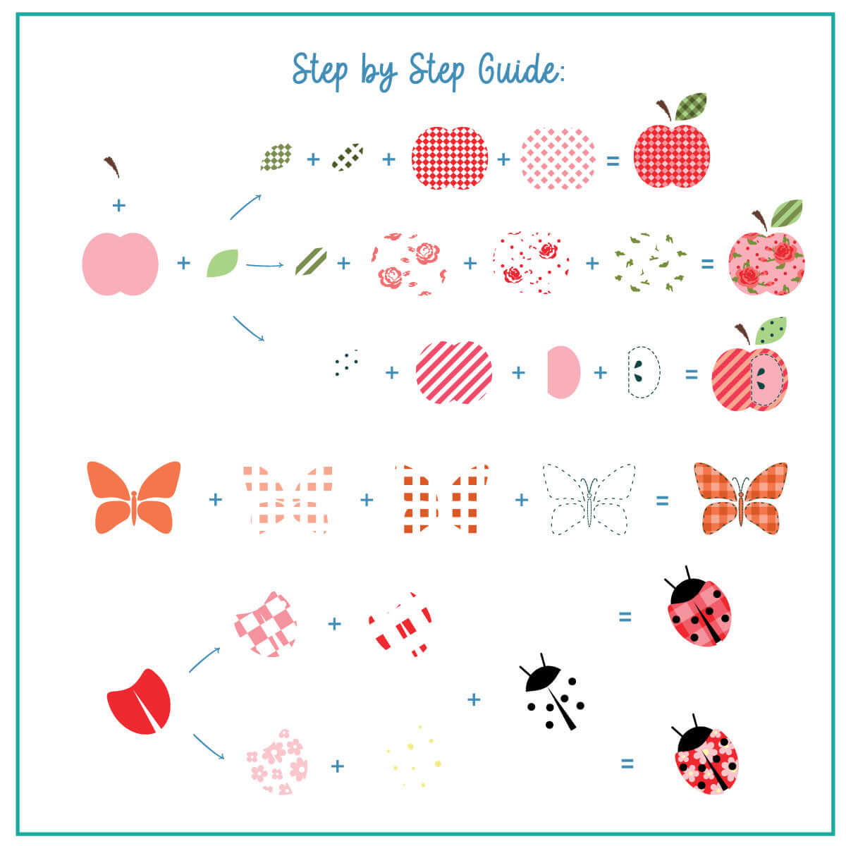 Patterned Spring - One (CjS-285) Etched Nail Art Stamping Plate