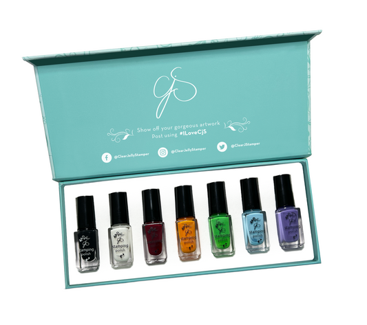 Nail Art Stamping Color Kit - Starter (7 Colors)