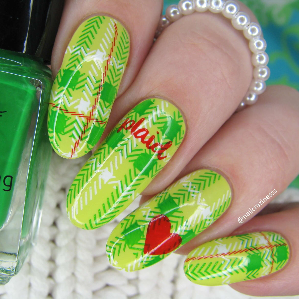 Build Your Own Plaid (CjS-276) Etched Nail Art Stamping Plate