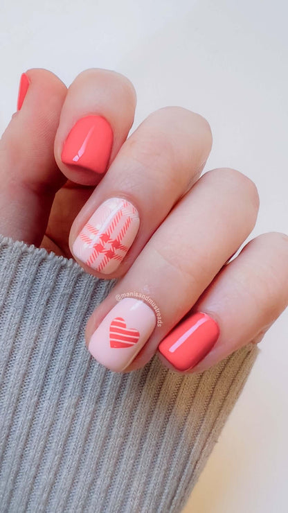 Build Your Own Plaid (CjS-276) Etched Nail Art Stamping Plate