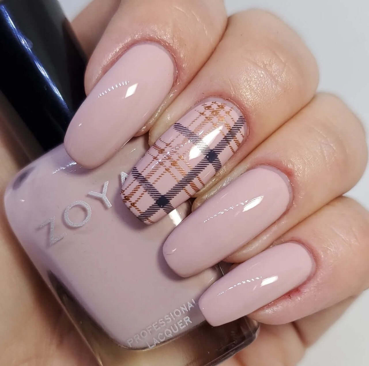 Build Your Own Plaid (CjS-276) Etched Nail Art Stamping Plate