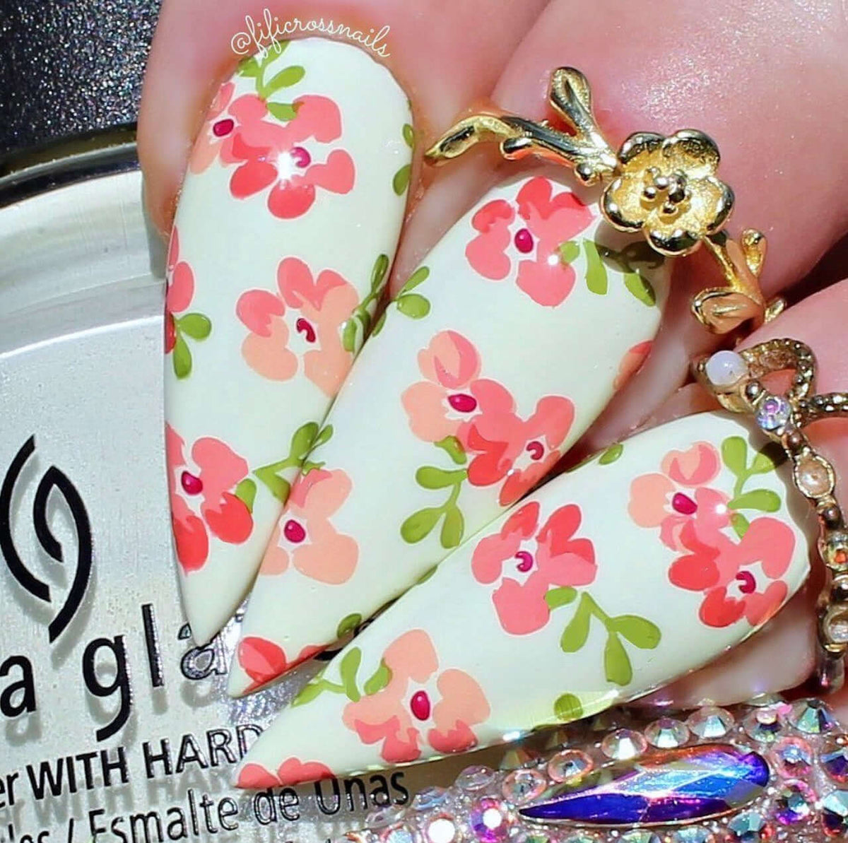 Floral Blossom - One (CjS-279) Etched Nail Art Stamping Plate