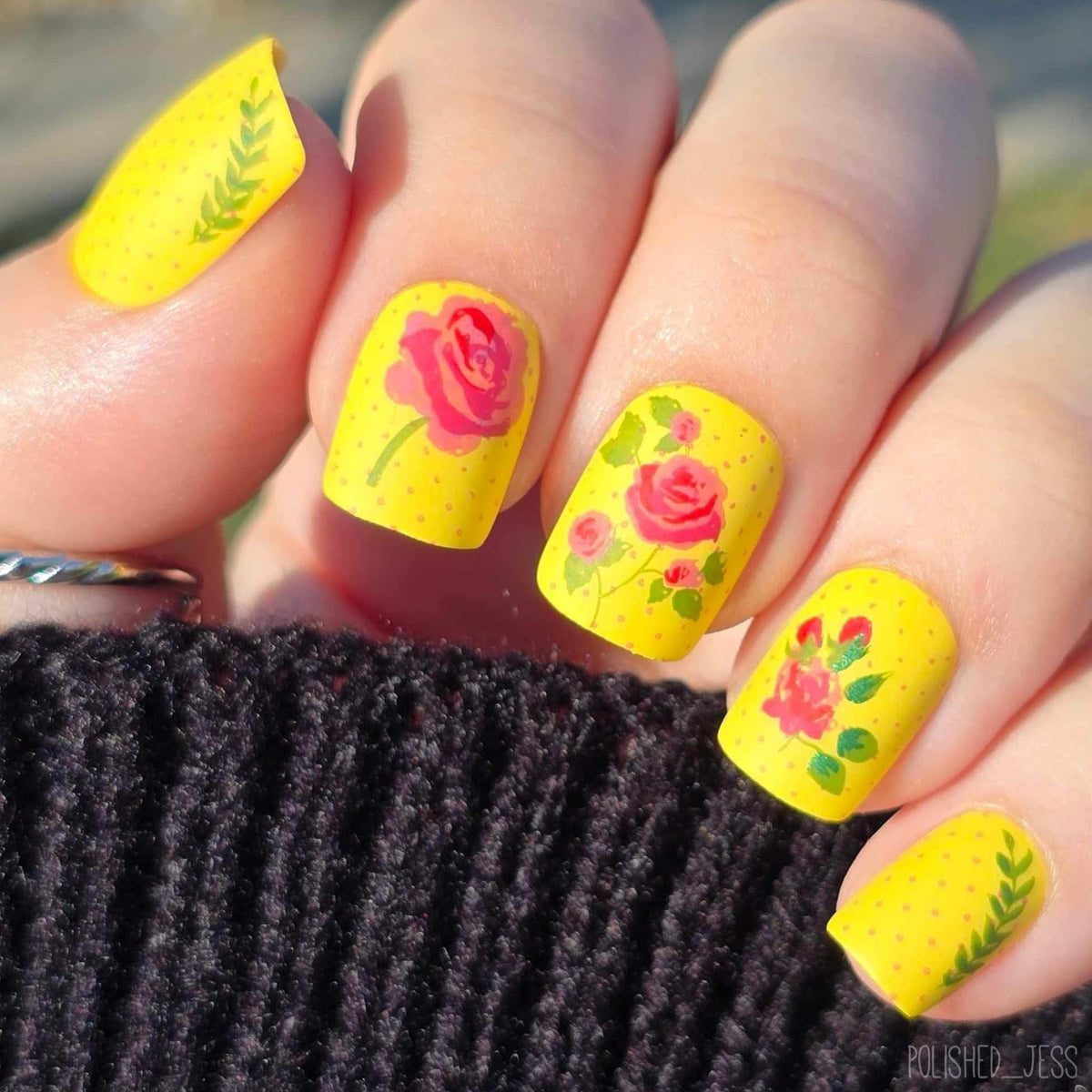 Floral Blossom - One (CjS-279) Etched Nail Art Stamping Plate