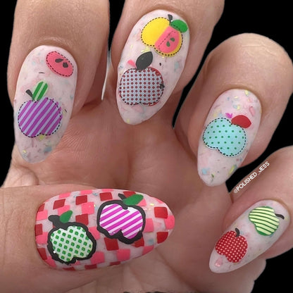 Patterned Spring - One (CjS-285) Etched Nail Art Stamping Plate