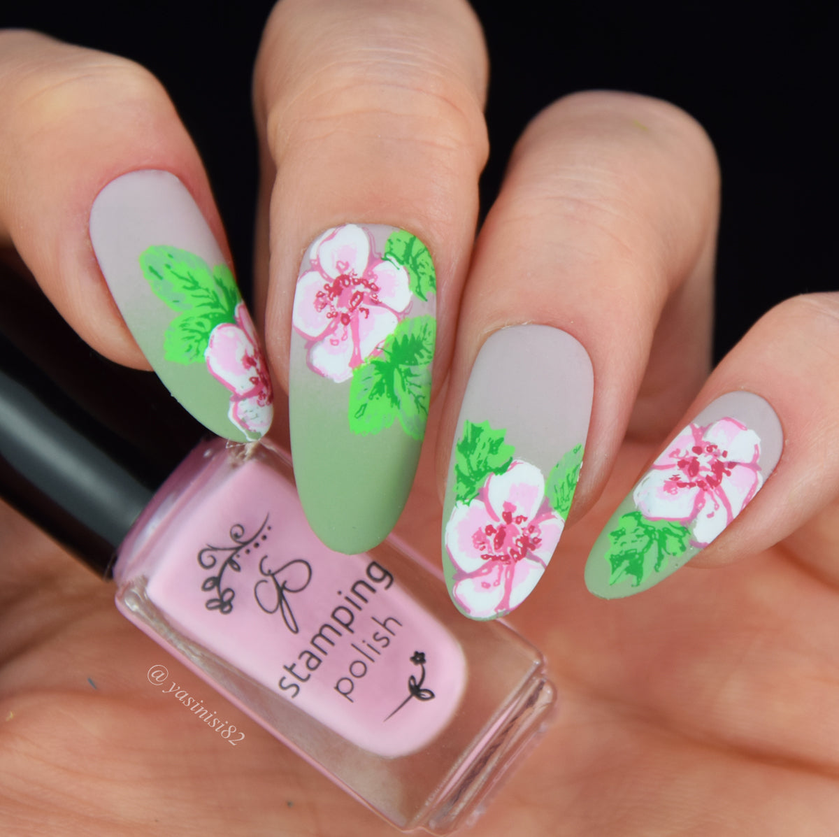 Strawberry Sweetness (CjS-351) Etched Nail Art Stamping Plate