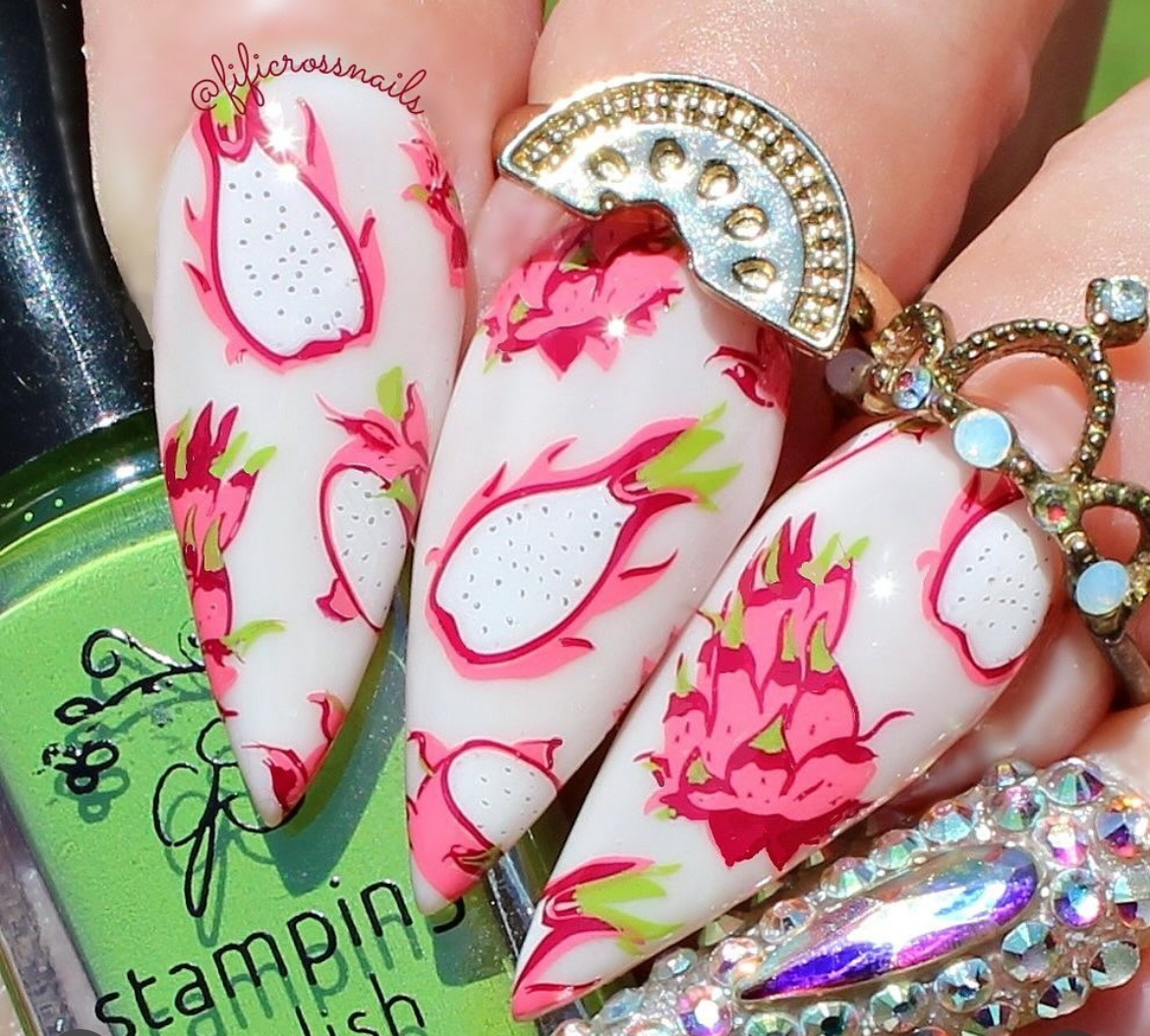 Tropical Paradise (CjS-359) Etched Nail Art Stamping Plate