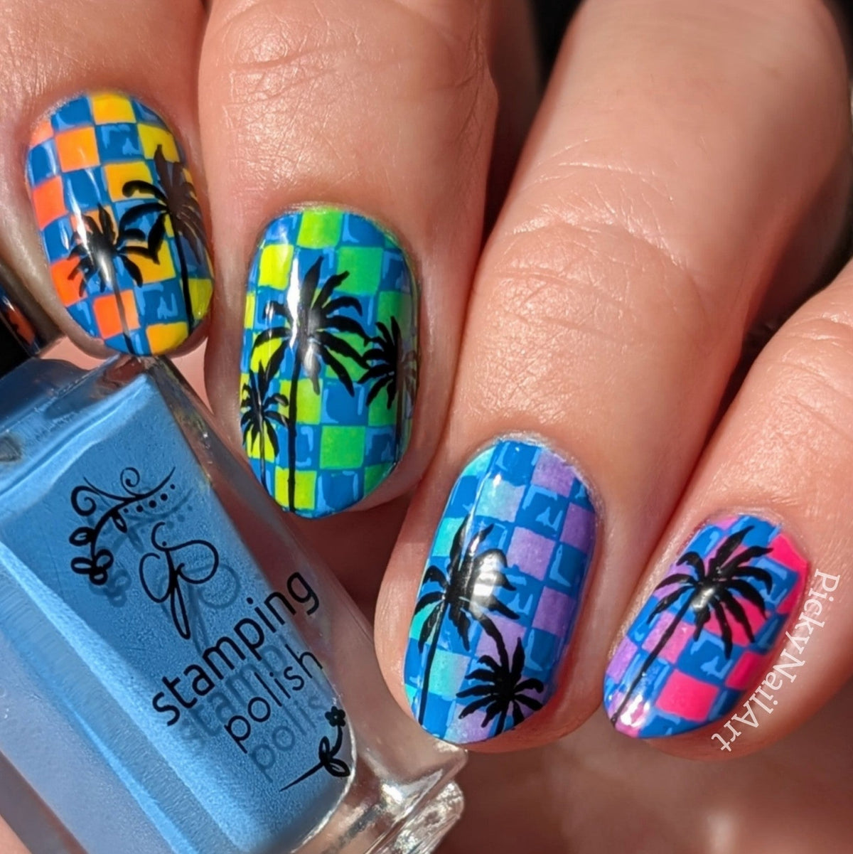 Catch Me by the Sea (CjS-380) Etched Nail Art Stamping Plate