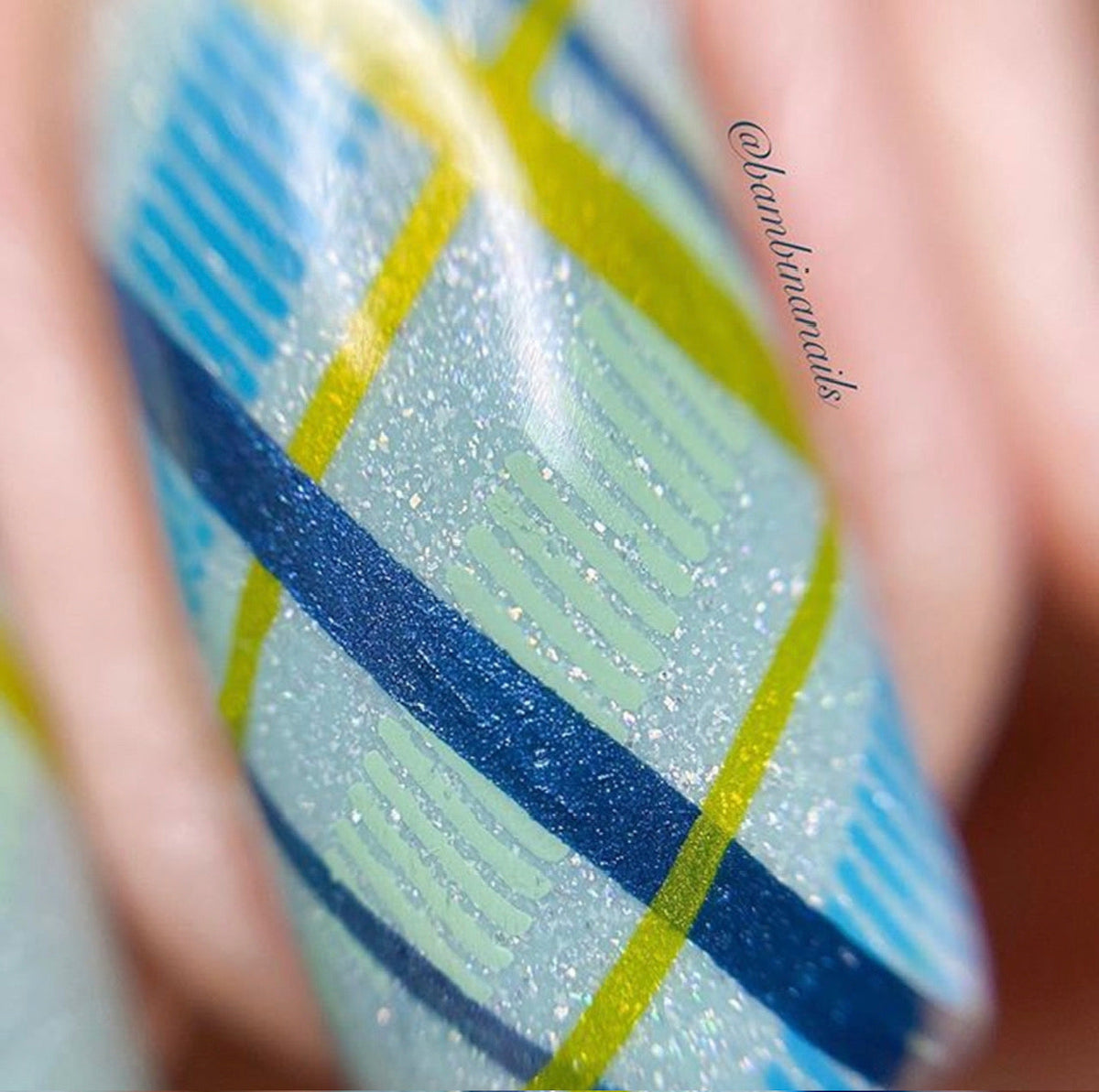 Got Plaid? (CjS-56) Etched Nail Art Stamping Plate