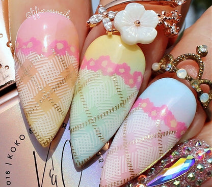 Got Plaid? (CjS-56) Etched Nail Art Stamping Plate