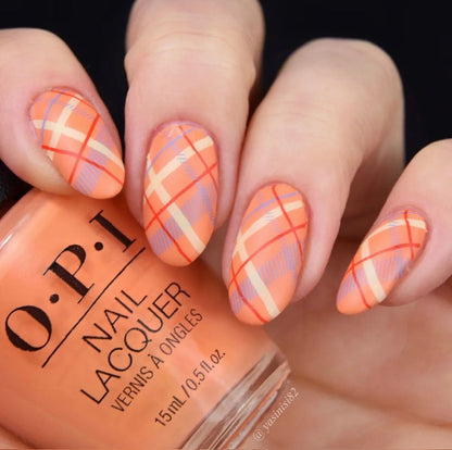 Got Plaid? (CjS-56) Etched Nail Art Stamping Plate