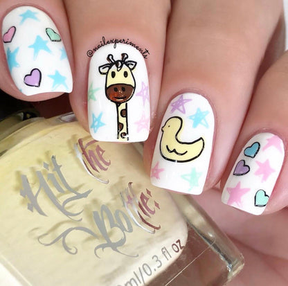 Little Blessings (CjSLC-29) Etched Nail Art Stamping Plate
