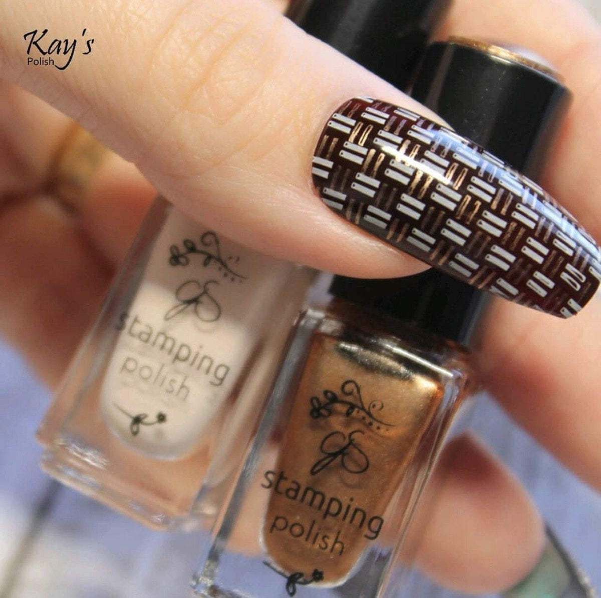 Got Plaid? (CjS-56) Etched Nail Art Stamping Plate