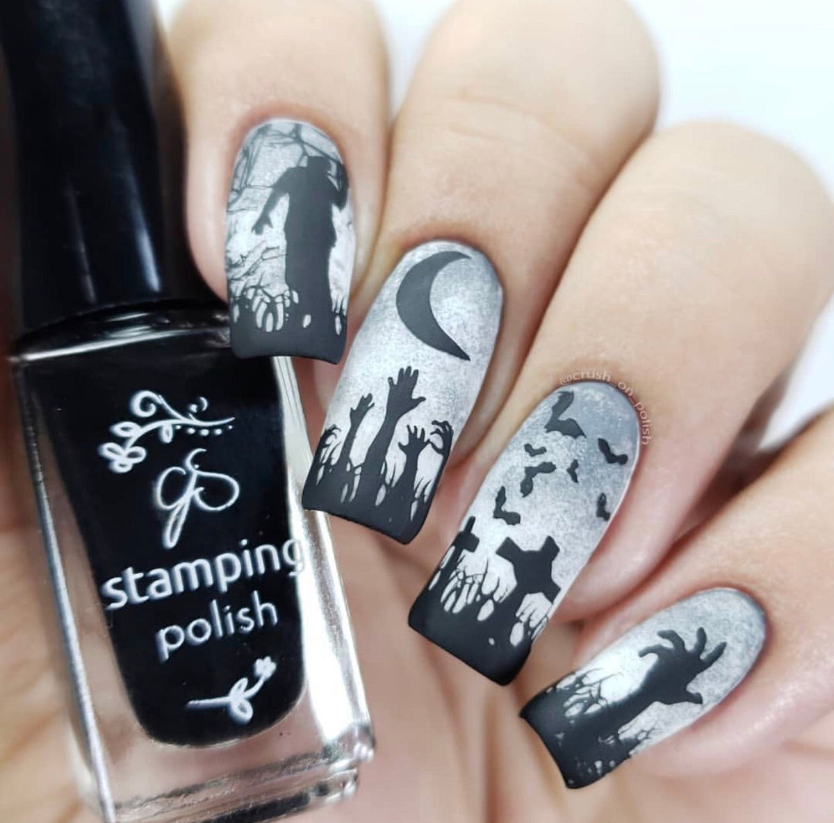 Wicked Halloween (CjSH-24) Etched Nail Art Stamping Plate