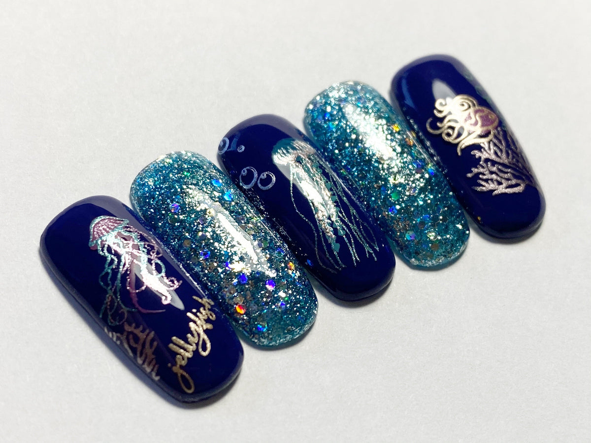 Blooming Sea (CjS-199) Etched Nail Art Stamping Plate