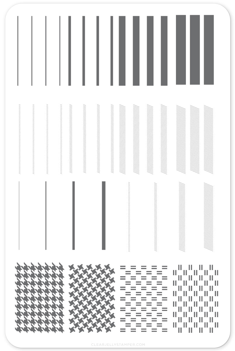 Got Plaid? (CjS-56) Etched Nail Art Stamping Plate