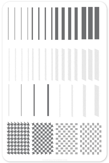 Got Plaid? (CjS-56) Etched Nail Art Stamping Plate
